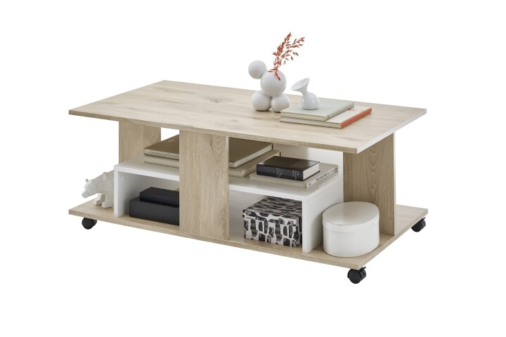 Couchtisch >Marti< in Rima Oak Dekor - 110x42,5x60cm (BxHxT)