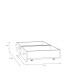 Bettschubkasten >SURFINIO< in Grau  - 50,9x15,9x53cm (BxHxT)