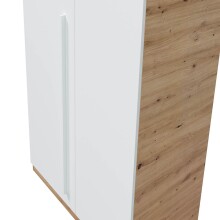 Kleiderschrank >NOA< in Nodi-Eiche/Artik-Weiß - 90x200x52 (BxHxT)