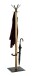 Garderobenständer >54325< in eiche, schwarz - 40x180x40 (BxHxT)