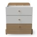 Schubkastenkommode >EDAJ< in weiß  - 72,8x81,6x40,9cm (BxHxT)
