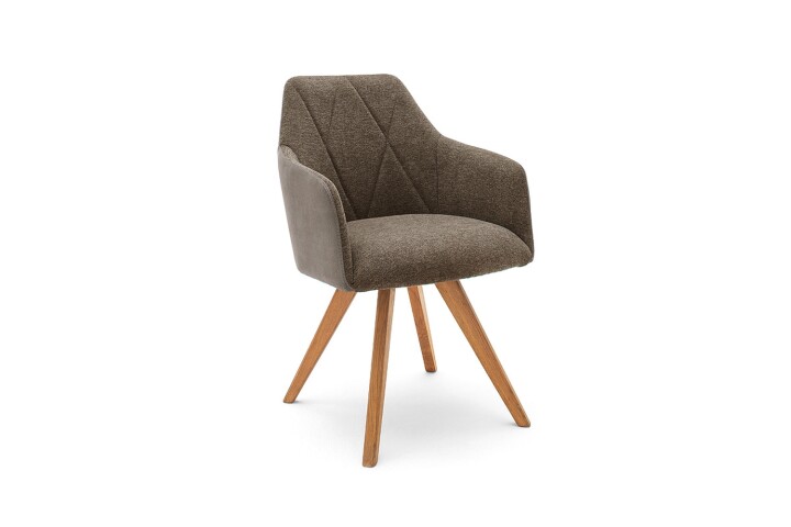 Polsterstuhl >REDDING< in cappuccino - 57x85x62 (BxHxT)