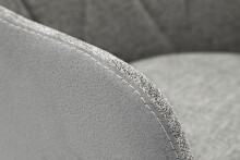 Polsterstuhl >REDDING< in lichtgrau - 57x85x62 (BxHxT)