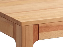 Schreibtisch >Timo< in Kernbuche aus Massivholz -...
