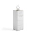 Hochschrank >Linus< in Weiß Hochglanz - 30x80x31cm (BxHxT)