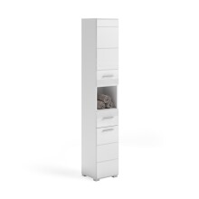 Hochschrank >Linus< in Weiß Hochglanz -...