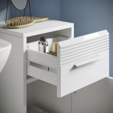 Badezimmer-Set >Linus< in Weiß Hochglanz - 150x182x34cm (BxHxT)