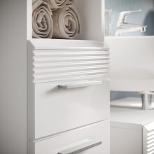 Badezimmer-Set >Linus< in Weiß Hochglanz - 150x182x34cm (BxHxT)