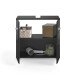 Waschbeckenunterschrank >Linus< in Schwarz Hochglanz - 60x56x34cm (BxHxT)