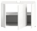 Waschbeckenunterschrank >Vira< in Weiß Hochglanz - 82x56x34cm (BxHxT)