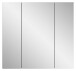 Badezimmerspiegelschrank >Vira< in Weiß Hochglanz - 60x77x18cm (BxHxT)