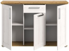 Kommode >Verona< in Sibiu Lärche, Spannplatte/Spannplatte - 137x92x39cm (BxHxT)