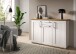 Kommode >Verona< in Sibiu Lärche, Spannplatte/Spannplatte - 137x92x39cm (BxHxT)