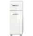 Hochschrank >Ice< in Weiß Hochglanz - 30x80x30cm (BxHxT)