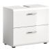 Waschbeckenunterschrank >Ice< in Weiß Hochglanz - 60x54x32cm (BxHxT)