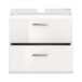 Waschbeckenunterschrank >Ice< in Weiß Hochglanz - 60x54x32cm (BxHxT)