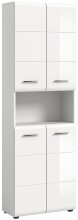 Hochschrank >Ice< in Weiß Hochglanz -...