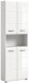 Hochschrank >Ice< in Weiß Hochglanz - 60x185x30cm (BxHxT)