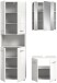 Badezimmer-Set >Ice< in Weiß Hochglanz - 135x190x32cm (BxHxT)