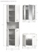 Badezimmer-Set >Ice< in Weiß Hochglanz - 135x190x32cm (BxHxT)