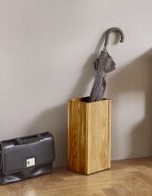 Schirmständer >54349< in eiche, Massivholz - 20x45x20cm (BxHxT)