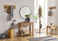 Schirmständer >54349< in eiche, Massivholz - 20x45x20cm (BxHxT)