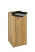 Schirmständer >54349< in eiche, Massivholz - 20x45x20cm (BxHxT)