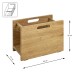 Zeitungsständer >54350< in eiche, Massivholz - 40x30x21cm (BxHxT)