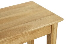 Beistelltisch >54352< in eiche, Massivholz - 56x52x30cm (BxHxT)