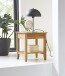 Beistelltisch >54355< in eiche, Massivholz - 45x52x45cm (BxHxT)