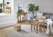 Beistelltisch >54355< in eiche, Massivholz - 45x52x45cm (BxHxT)