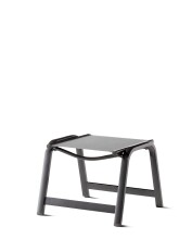 Hocker >Royal< in Hellgrau, Kunstfasergewebe -...