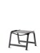 Hocker >Royal< in Hellgrau, Kunstfasergewebe - 56x44x57cm (BxHxT)