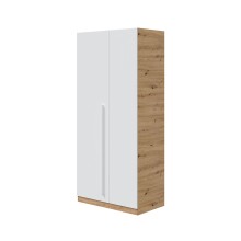 Jugendzimmer-Set >NOA< in Nodi-Eiche/Artik-Weiß - 196x77x92 (BxHxT)