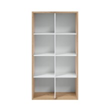 Jugendzimmer-Set >NOA< in Nodi-Eiche/Artik-Weiß - 196x77x92 (BxHxT)