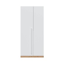 Jugendzimmer-Set >NOA< in Nodi-Eiche/Artik-Weiß - 196x77x92 (BxHxT)