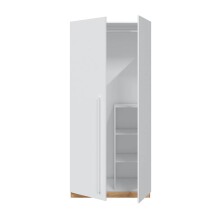 Jugendzimmer-Set >NOA< in Nodi-Eiche/Artik-Weiß - 196x77x92 (BxHxT)