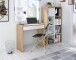 Jugendzimmer-Set >NOA< in Nodi-Eiche/Artik-Weiß - 196x77x92 (BxHxT)