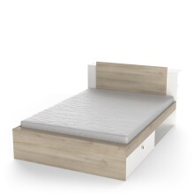 Stauraumbett >LIFE< in Kronberg Eiche - 227x87,7x144,7cm (BxHxT)