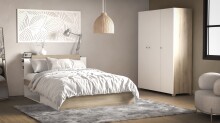 Stauraumbett >LIFE< in Kronberg Eiche - 227x87,7x144,7cm (BxHxT)