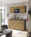 Singleküche >Jazz< in Eiche Artisan - 160x212x60 (BxHxT)