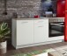 Küchenzeile >Wow   < in Weiß matt - 160x85x60 (BxHxT)