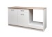 Küchenzeile >Wow   < in Weiß matt - 160x85x60 (BxHxT)