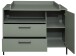 Wickelkommode >Ole< in pine green matt  - 119x91x45cm (BxHxT)