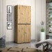 Schuhschrank >Glossy< in Artisan Eiche - 80x200x34cm (BxHxT)