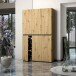 Schuhschrank >Glossy< in Artisan Eiche - 120x200x34cm (BxHxT)