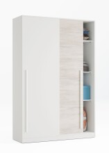 Schwebetürenschrank >TOP< in Artik-Weiß/Velho-Weiß - 120x200x50 (BxHxT)