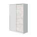 Schwebetürenschrank >TOP< in Artik-Weiß/Velho-Weiß - 120x200x50 (BxHxT)