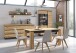 Wandboard >CORTE< in Coast Evoke Eiche Dekor/Kosmos Grau - 160x24x21,6 (BxHxT)