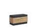 Schuhbank >CORTE< in Coast Evoke Eiche Dekor/Kosmos Grau - 100,6x53,8x45 (BxHxT)